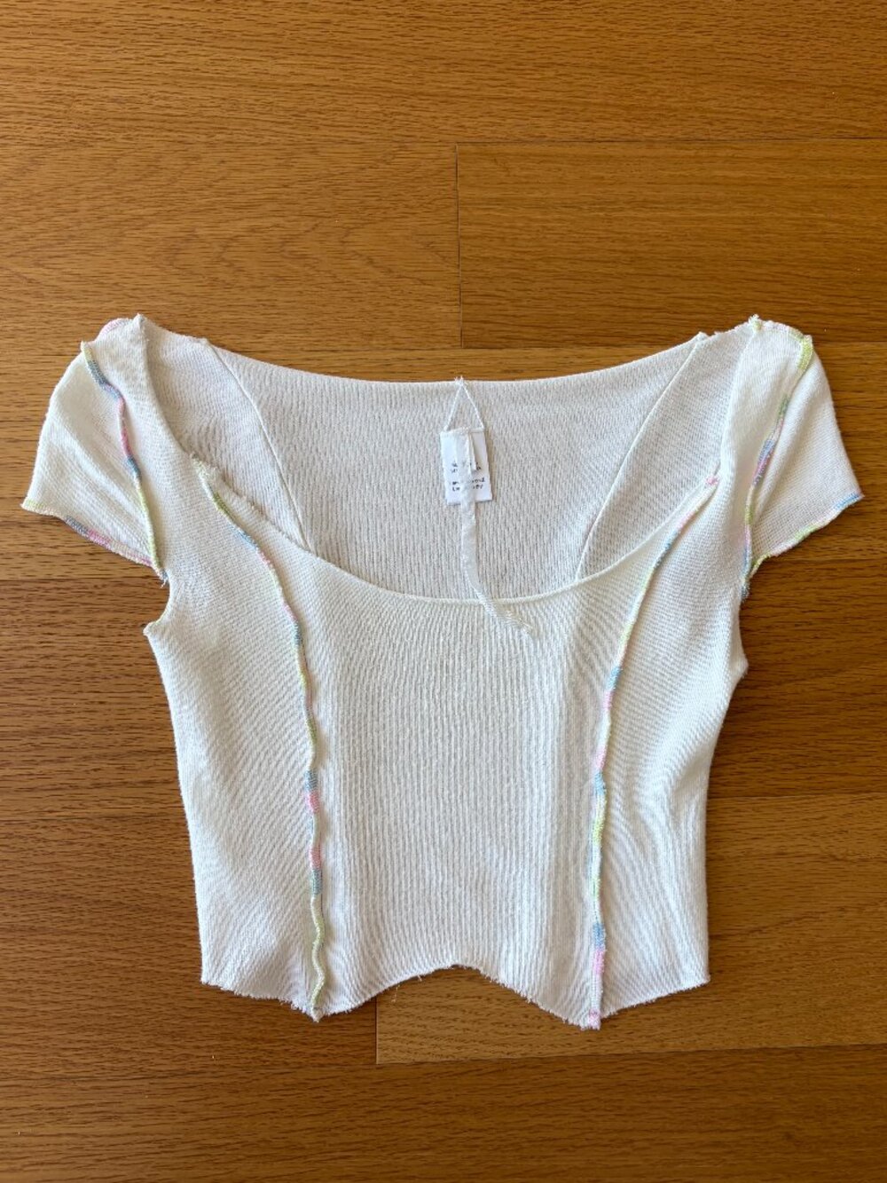 Are You Am I Cropped Tee XS